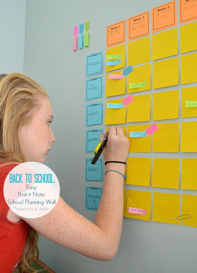 easy-post-it-note-school-planning-system